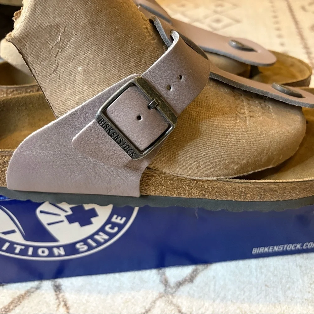 NIB Birkenstock Medina in Stone Coin size 45 - Picture 3 of 9
